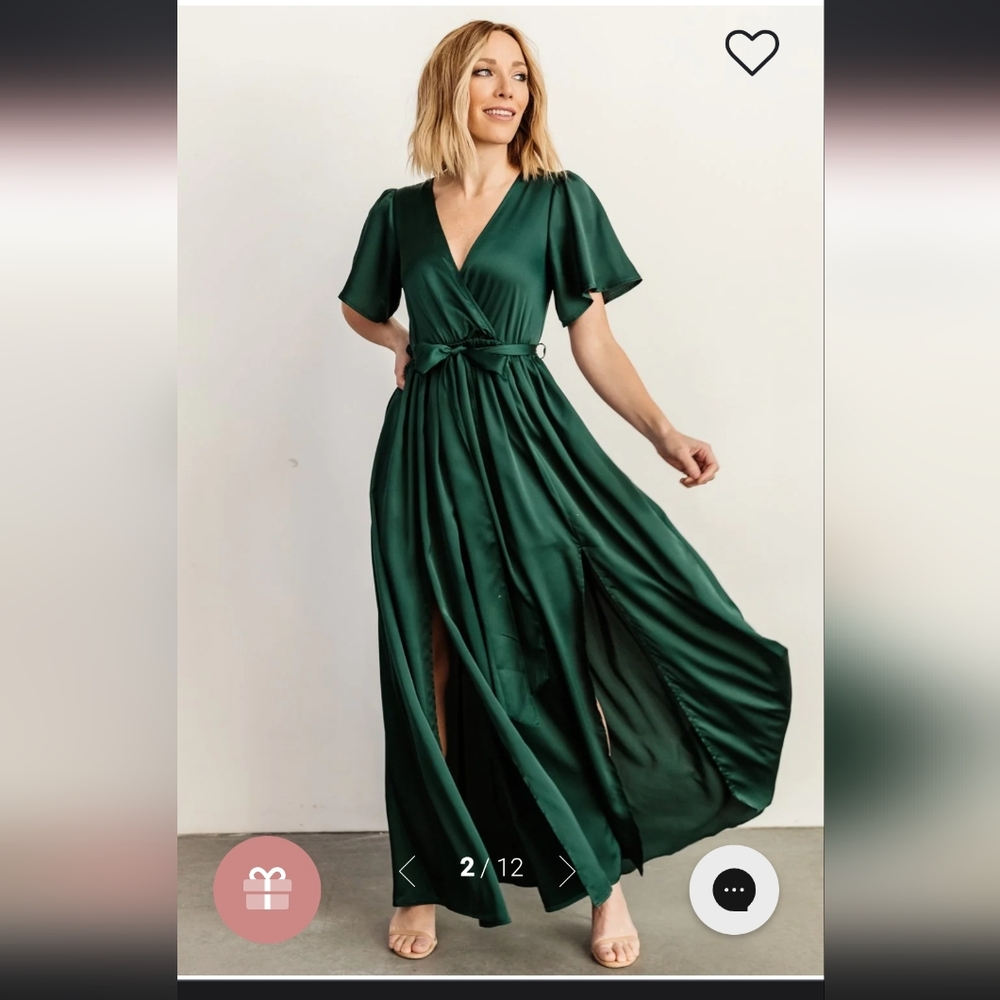 Sicily Satin Maxi Dress Baltic Born